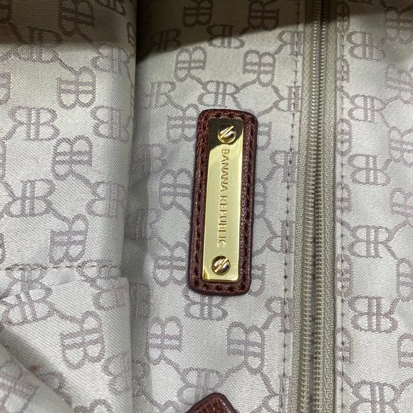 Banana Republic Brown Leather Handbag - Picture 7 of 8